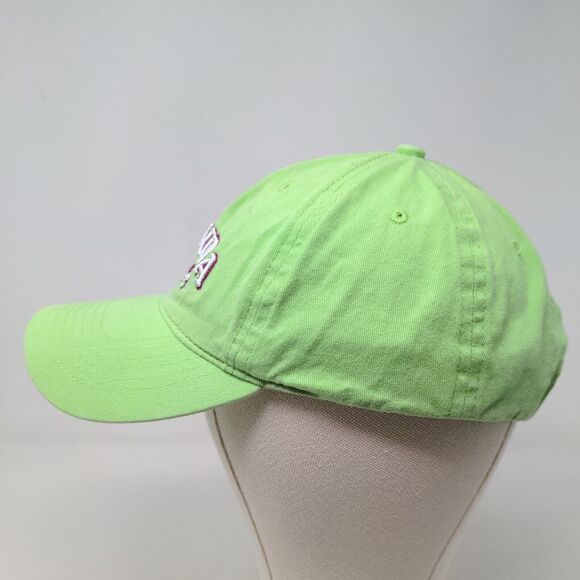 JHats Women's Strapback Hat Green Adjustable Embroidered Bermuda Logo Floral - Picture 4 of 8